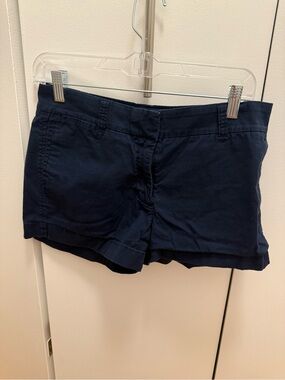J. Crew Navy Cotton Blend Chino Shorts